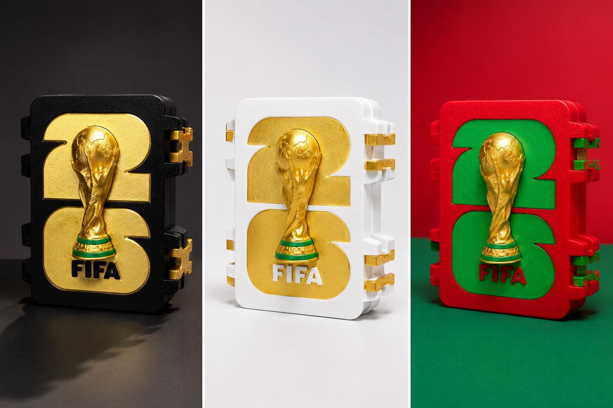 Caixa organizadora para figurinhas da Copa do Mundo 2026 | Porta Cromos de Futebol | Caixa organizadora para stickers | 3 cores disponíveis